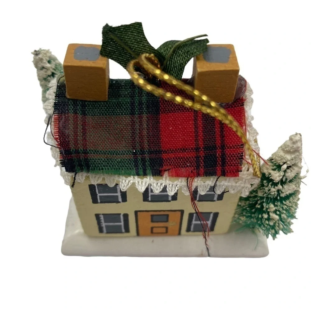 Vintage Christmas 🎄Ornament Miniature Wood House by Kurt Adler